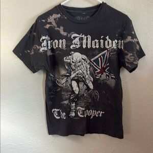 Vintage Iron Maiden The Trooper Overprint T-shirt